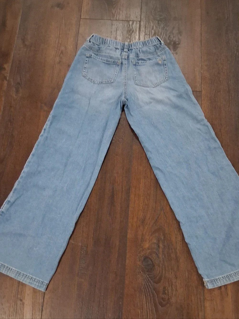 Girls Size 14 Light Blue Baggy Denim